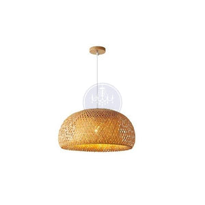 Round shaped bamboo rattan pendant