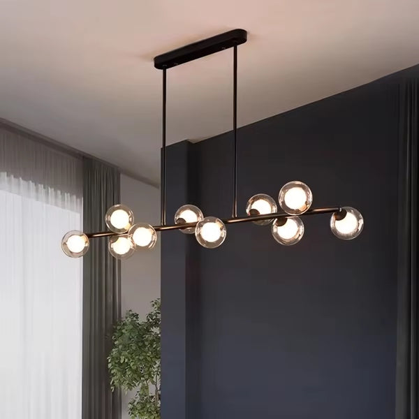 Nordic Creative Modern Black Metal Glass Pendant Lamp-MRUL