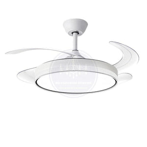 Modern Retractable FL098 Ceiling Fan Light-MRUL