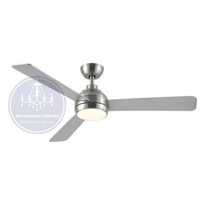 Modern Interchangeable Silver 3 Blades Ceiling Fan Lights