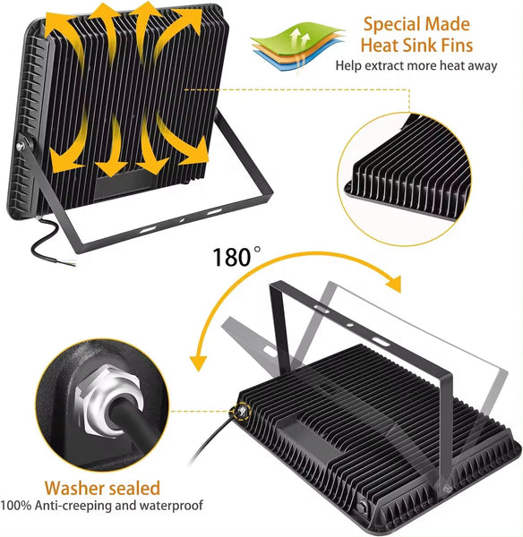 Fine Blue High Power 200W LED Flood Light 6000k-MRUL
