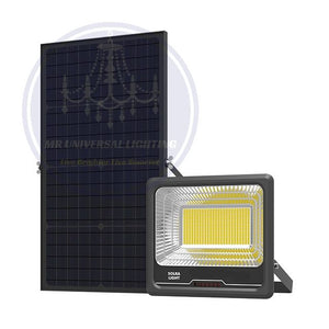 300w High Brightness Solar Flood Light Black