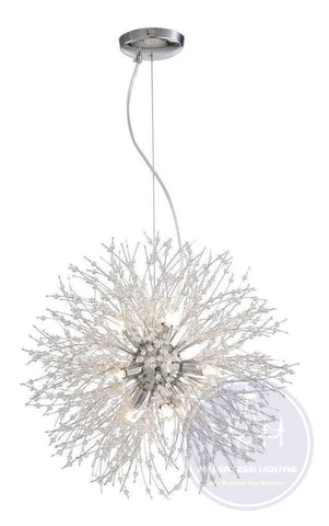 Crystal Fireworks Pendant Lamp Chrome