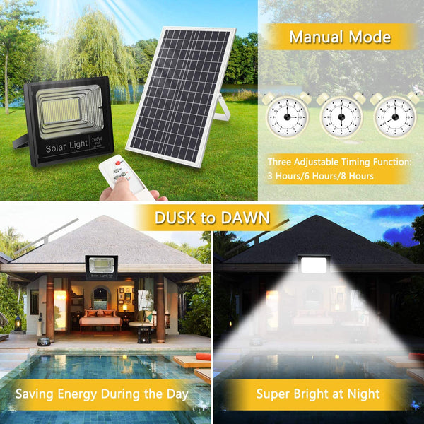 200W Solar Flood Light