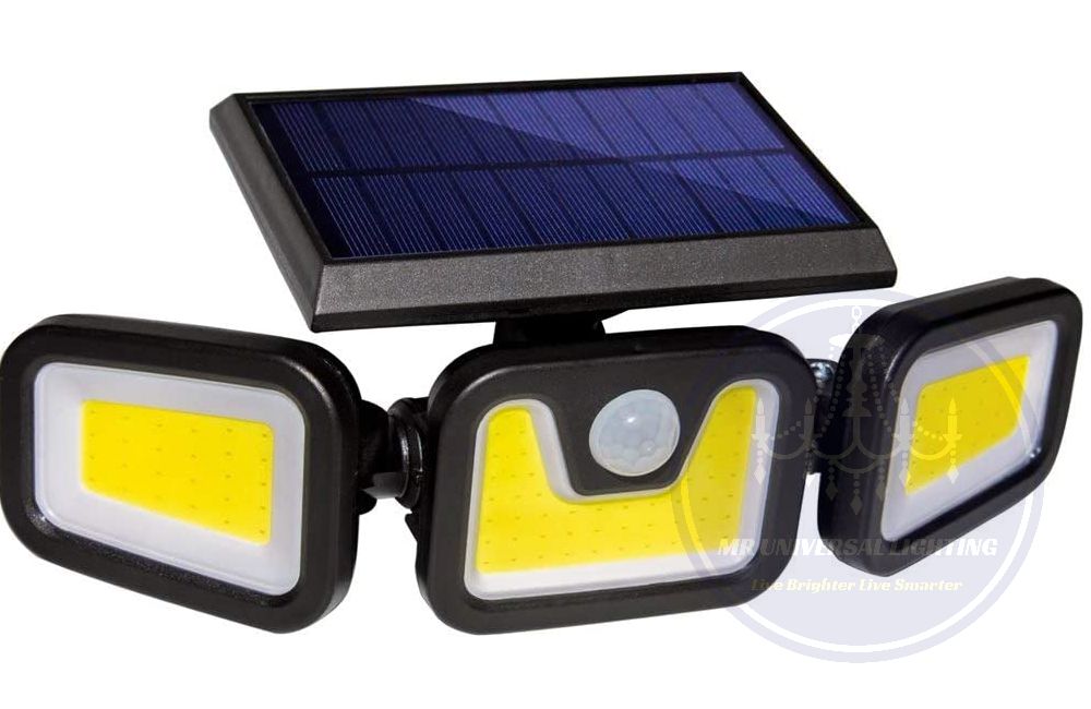 Solar Motion Sensor Outdoor Light-3 Head Cob