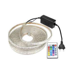 10M RGB Led Strip 220v With Remote Control 5050