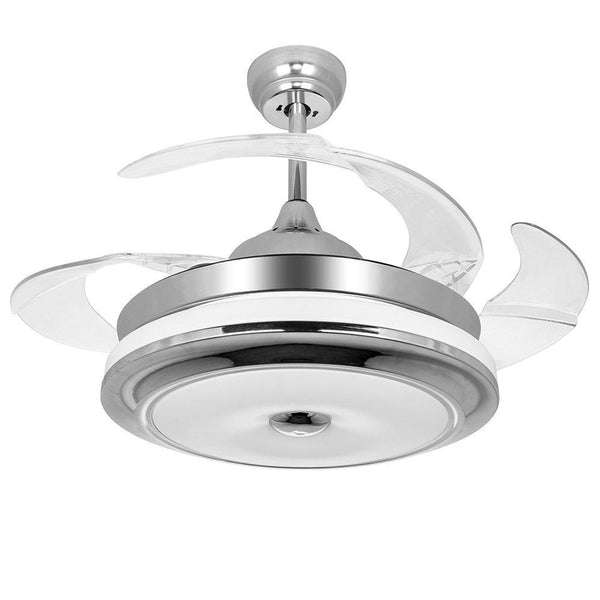 Retractable Ceiling Fan with Bluetooth speaker