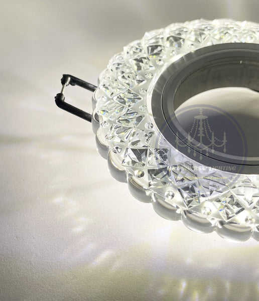 Modern Crystal Style Down Light Fitting With SMD MD701 Pack of 2