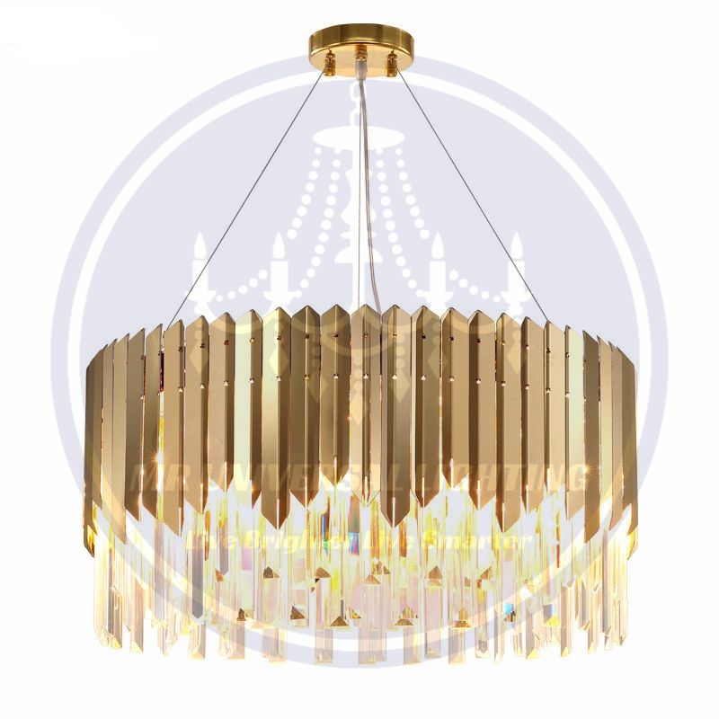 Luxury Modern Crystal Pendant Light - Gold