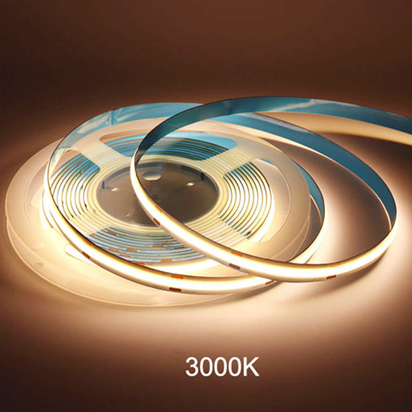 12V 5M COB High Lumen LED Strip Light Warm White