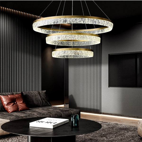 Creative Minimalist 3 Rings Modern LED Chandelier