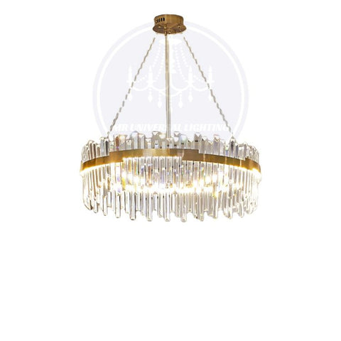 Luxury Modern Crystal LED Pendant Light - Gold