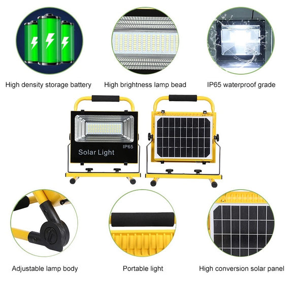 50W Solar Rechargeable Flood Light