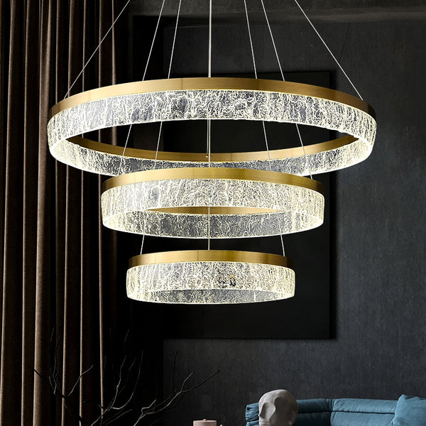 Creative Minimalist 3 Rings Modern LED Chandelier