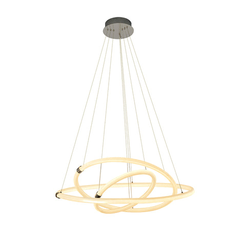 Modern Acrylic LED Pendant Lights - Triple Ring