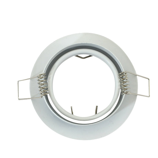 Down Light Fitting Swivel Round White