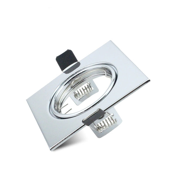 Down Light Fitting Square Swivel Chrome