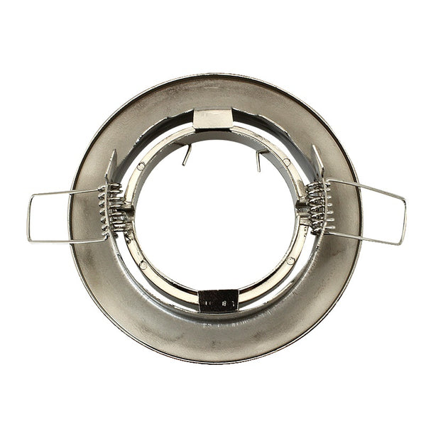 Down Light Fitting Swivel Round Satin Chrome