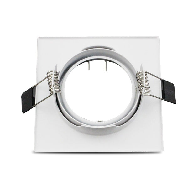 Down Light Fitting Square Swivel White