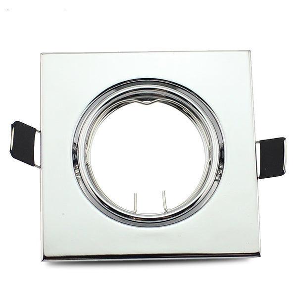 Down Light Fitting Square Swivel Chrome