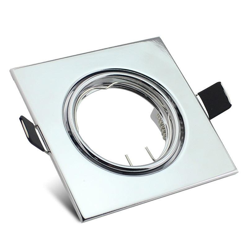 Down Light Fitting Square Swivel Chrome