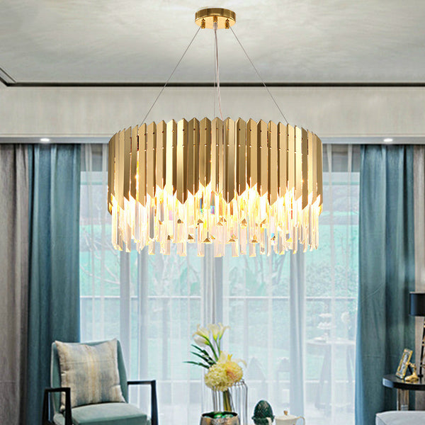 Luxury Modern Crystal Pendant Light - Gold