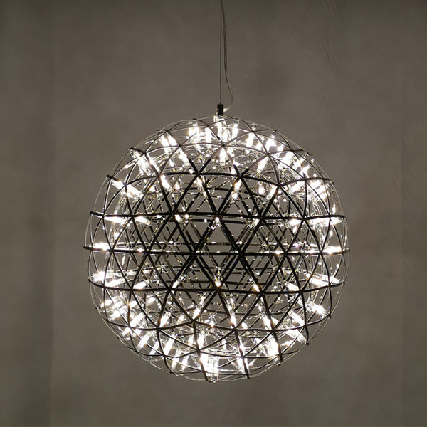 Stainless steel firework pendant lights Chrome