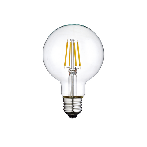 4W G95 LED Filament Bulb E27 Warm White 2700k