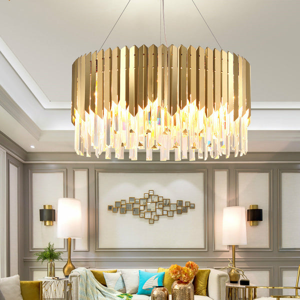 Luxury Modern Crystal Pendant Light - Gold