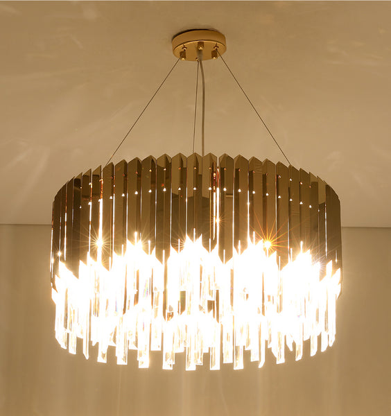 Luxury Modern Crystal Pendant Light - Gold