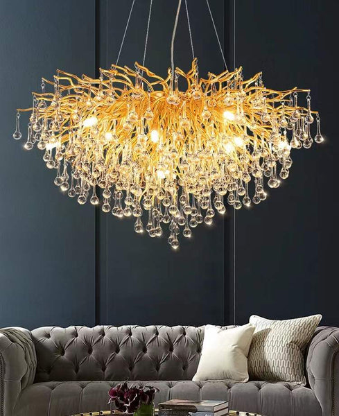 Modern Luxury Crystal Chandelier Gold 800R