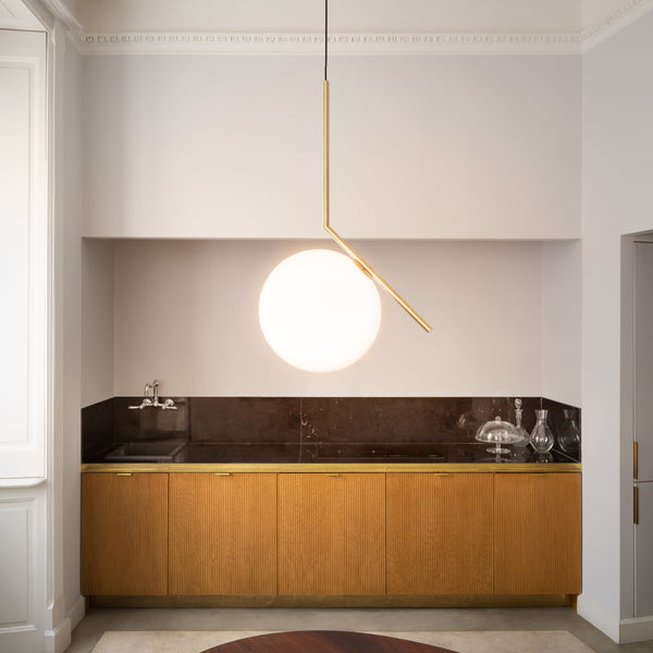 Modern Pendant Lights Frost Glass Gold 6022