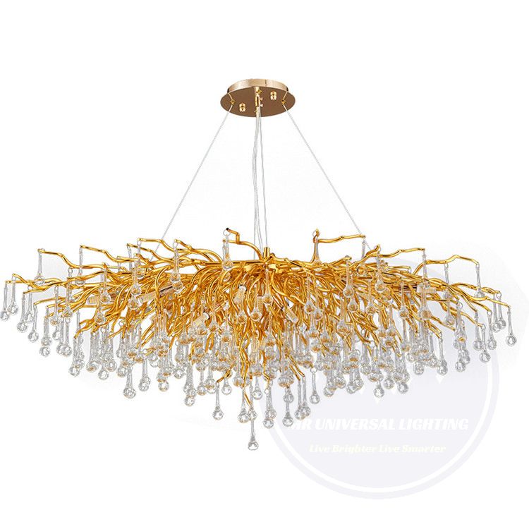 Modern Luxury Crystal Chandelier Gold 1200S