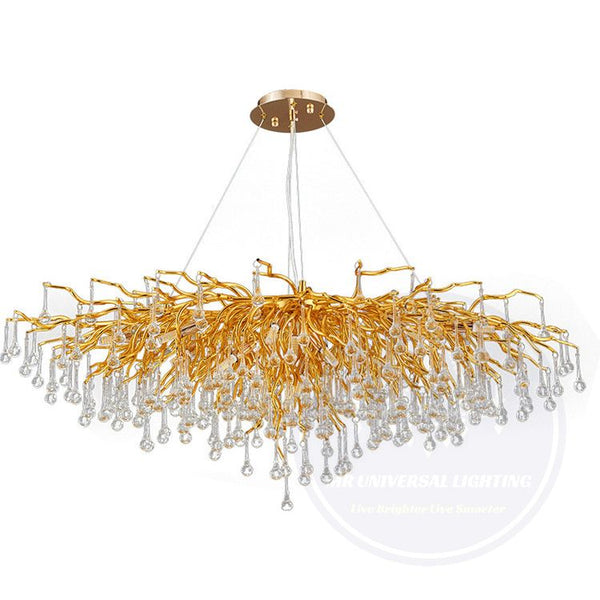 Modern Luxury Crystal Chandelier Gold 1200S