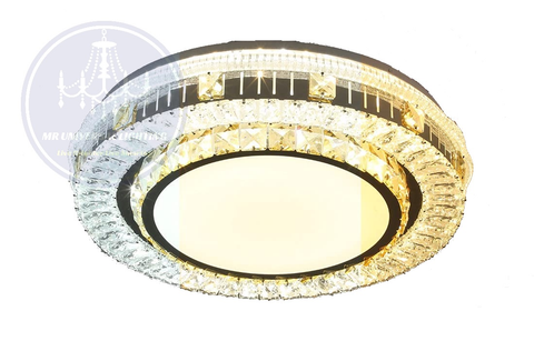 Modern Crystal Flush Mount LED Ceiling Light