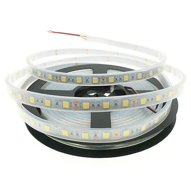 Super Bright 12V 5M LED Strip Lights  IP67 Warm White