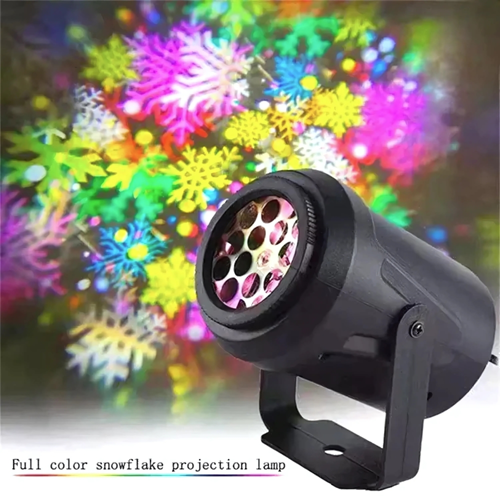 Christmas Decoration Projection Light- Snow Flower Pattern - Image 3