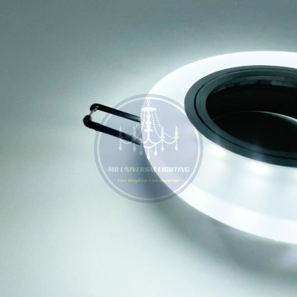 Modern LED Down Light Fitting Frost Round 6000k pack of 2 - Image 3