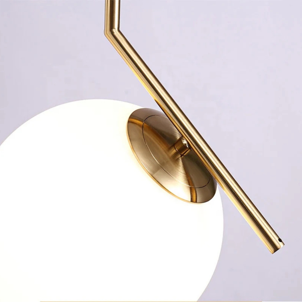 Modern Pendant Lights Frost Glass Gold 6022 - Image 7