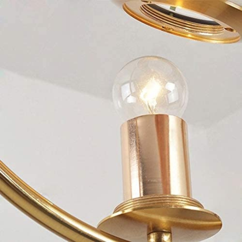 Modern Pendant Lights Frost Glass Gold 6022 - Image 6