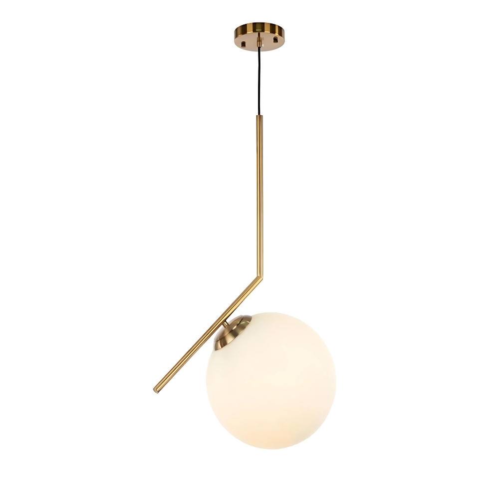 Modern Pendant Lights Frost Glass Gold 6022