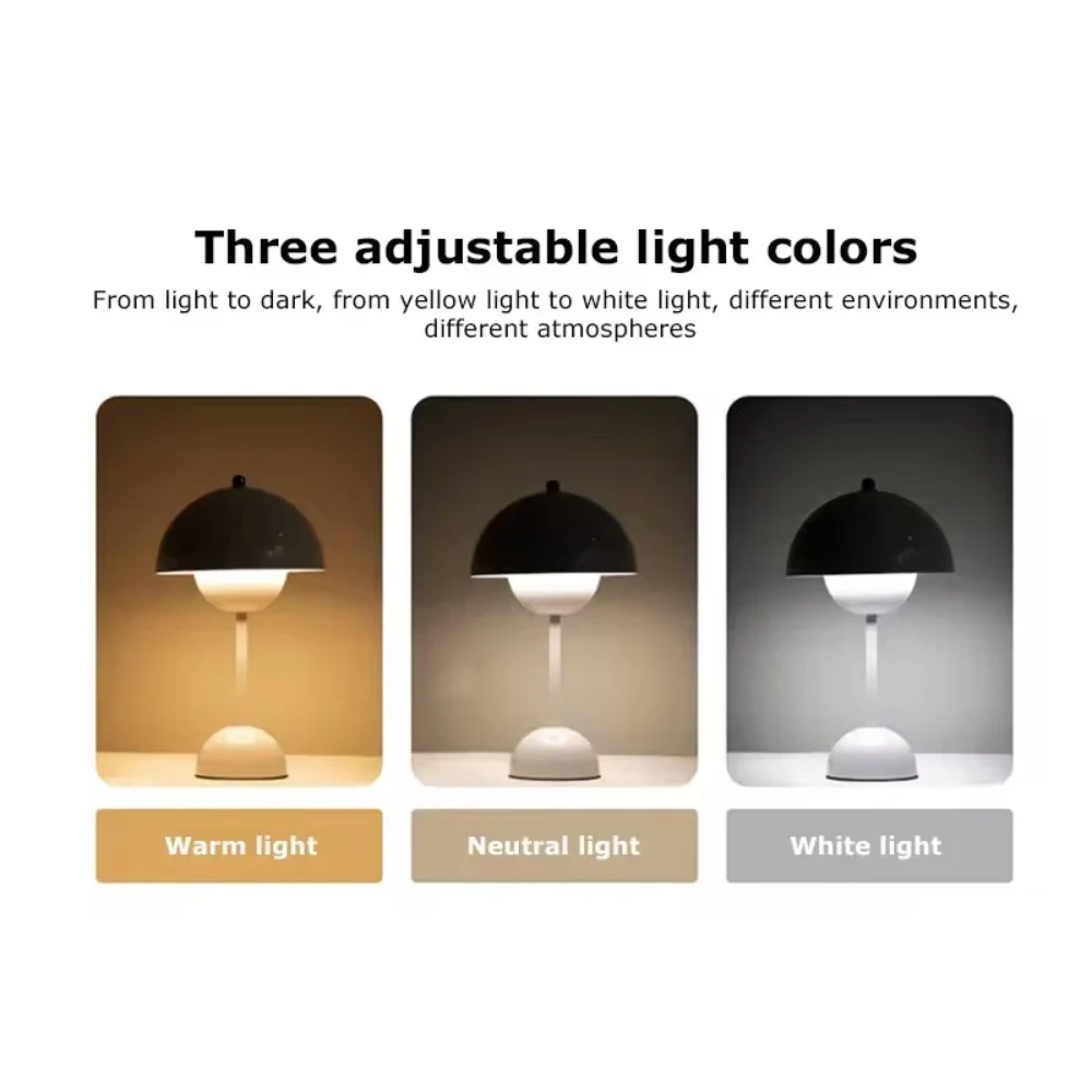 Mushroom Flower Bud LED Rechargeable Table Lamp - Image 6