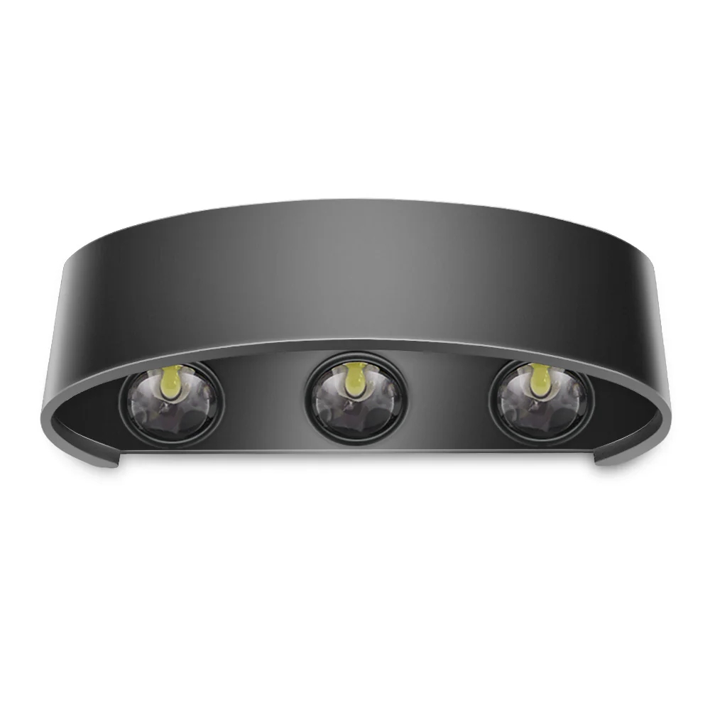 Outdoor Wall Lamp 6 x 1w Cob Black - Image 2