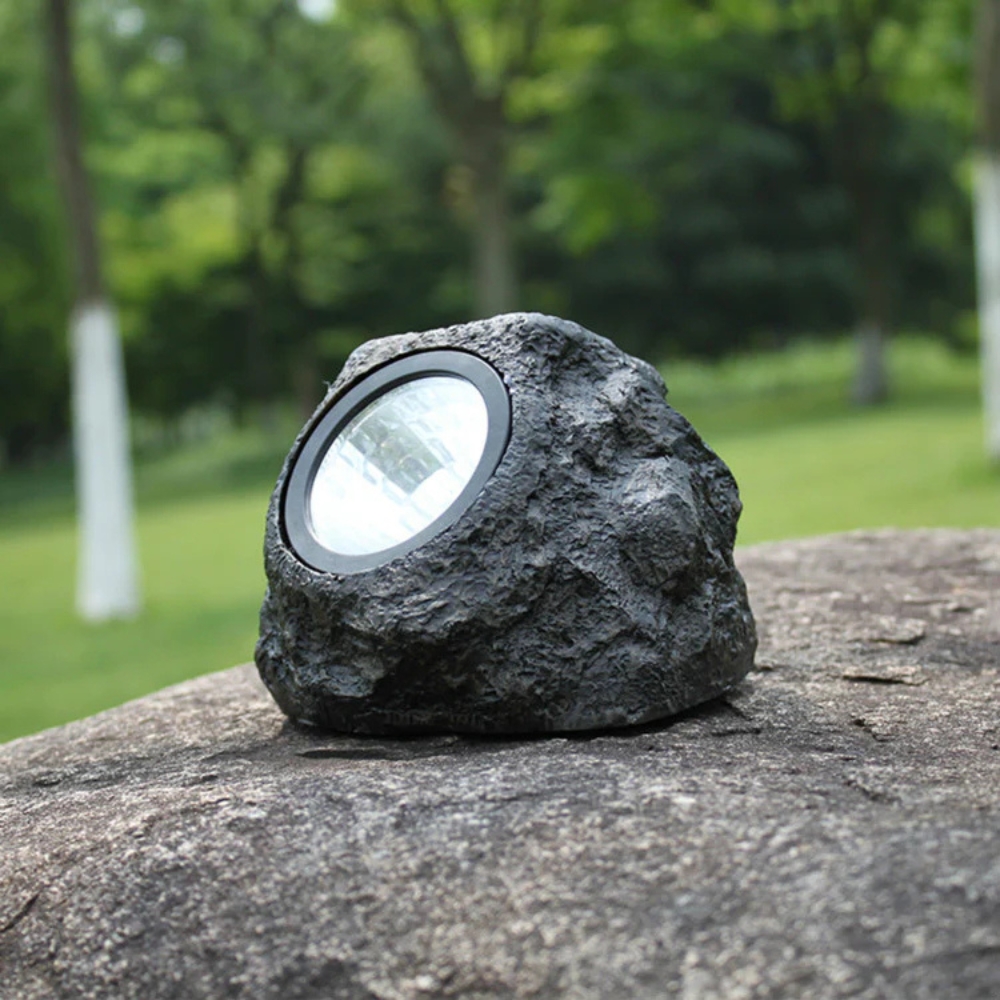 Solar Garden Stone Light - Image 2