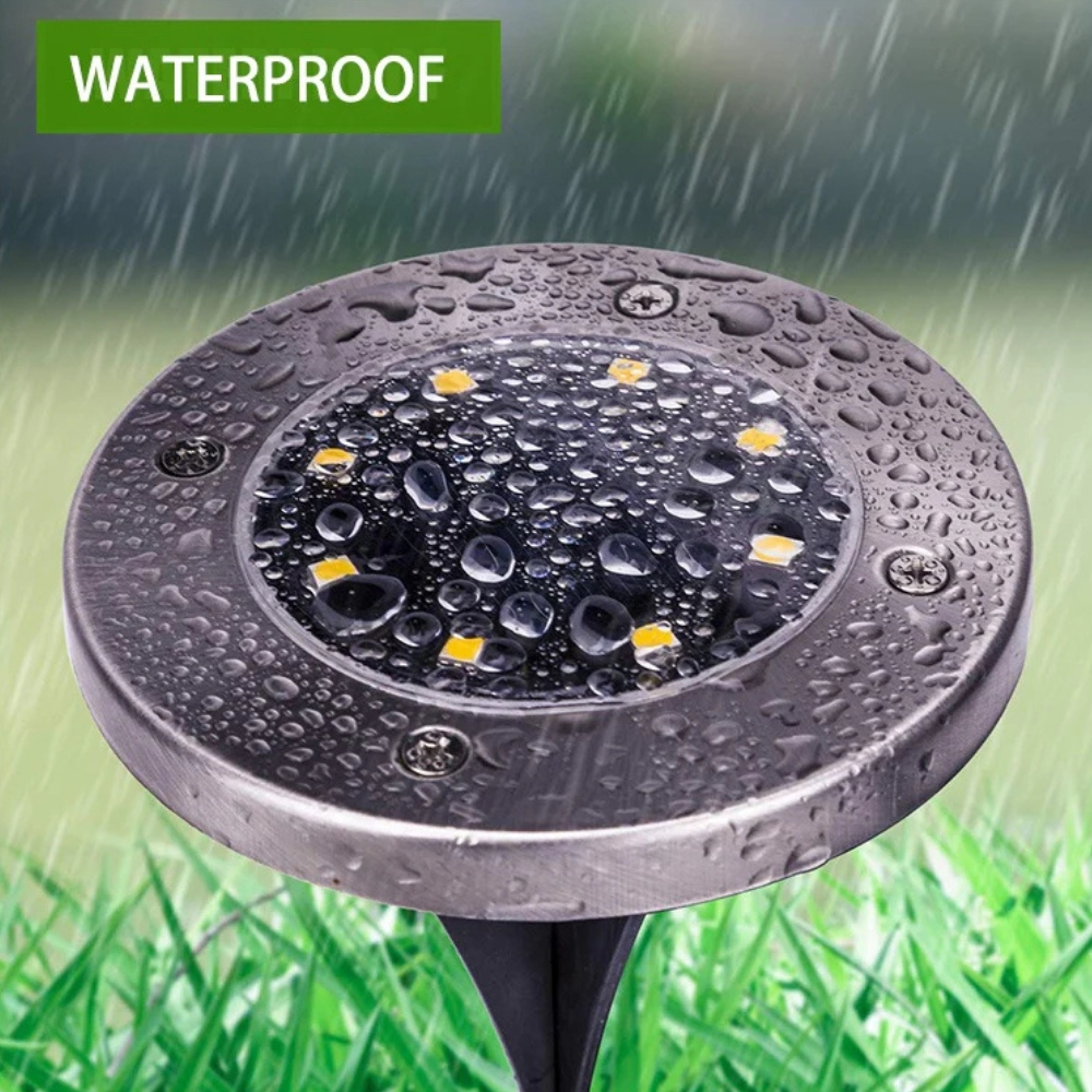Solar Powered Ground Light White 2pcs - Image 5