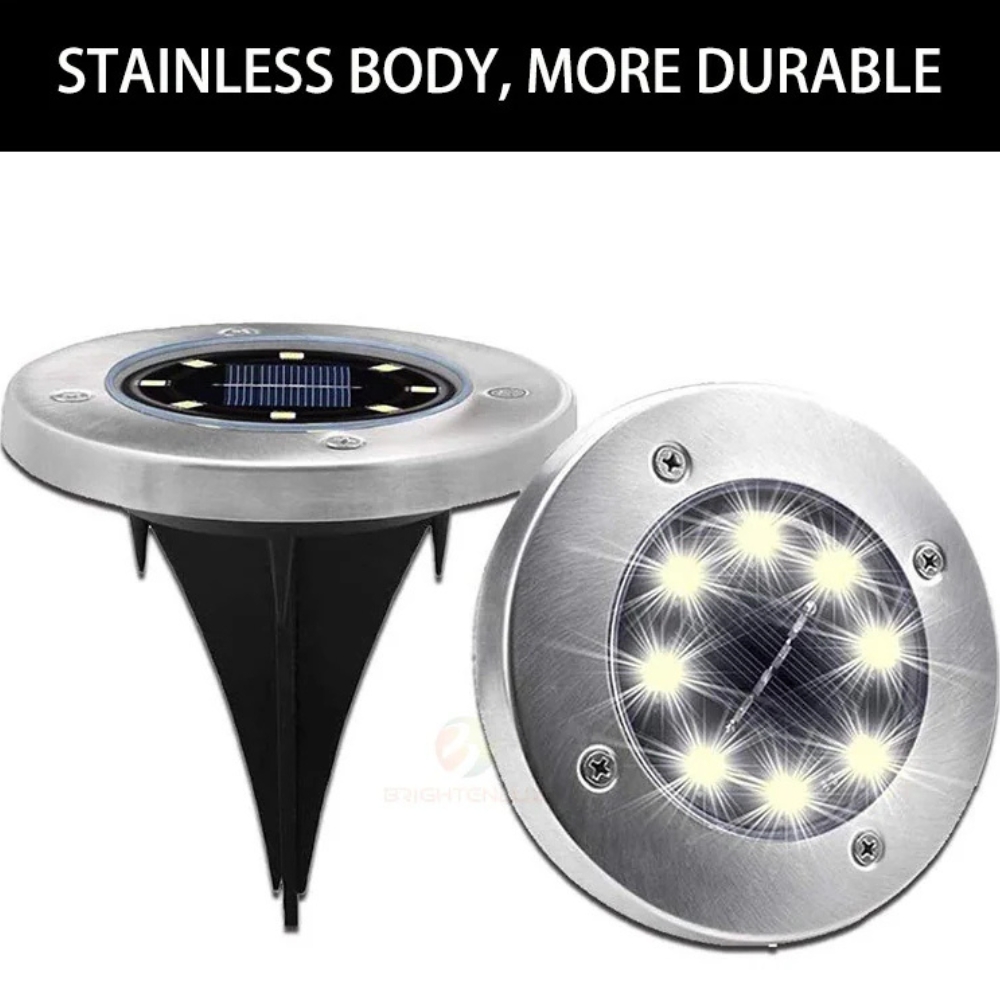 Solar Powered Ground Light White 2pcs - Image 4