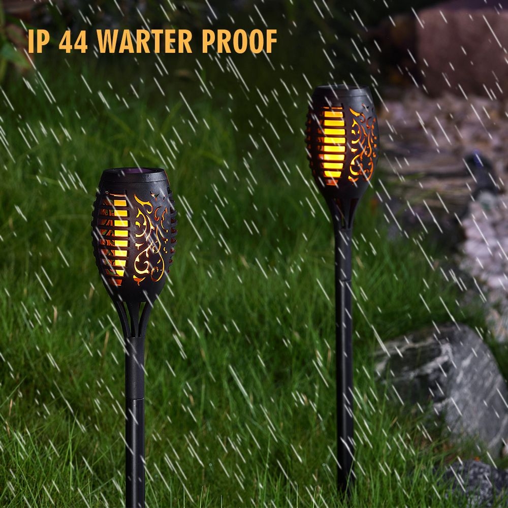 Solar Powered Outdoor Torch Flame Light 2pcs - Image 4