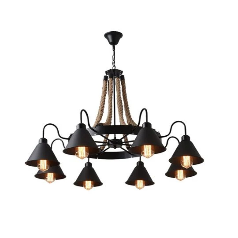 Vintage Rope Style Chandelier 8