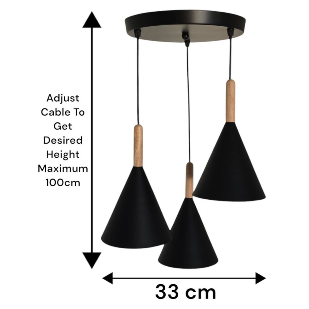 3‑way Pendant Light