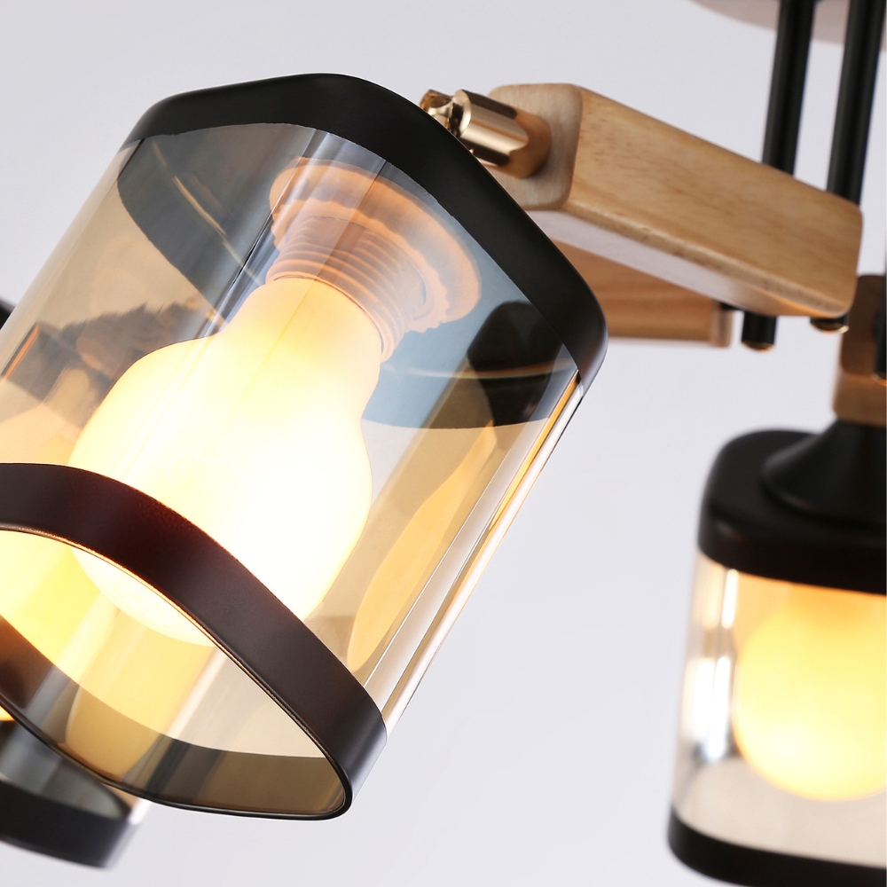 AmberGlow Quintet Barrel Spotlight Ceiling Light-MRUL